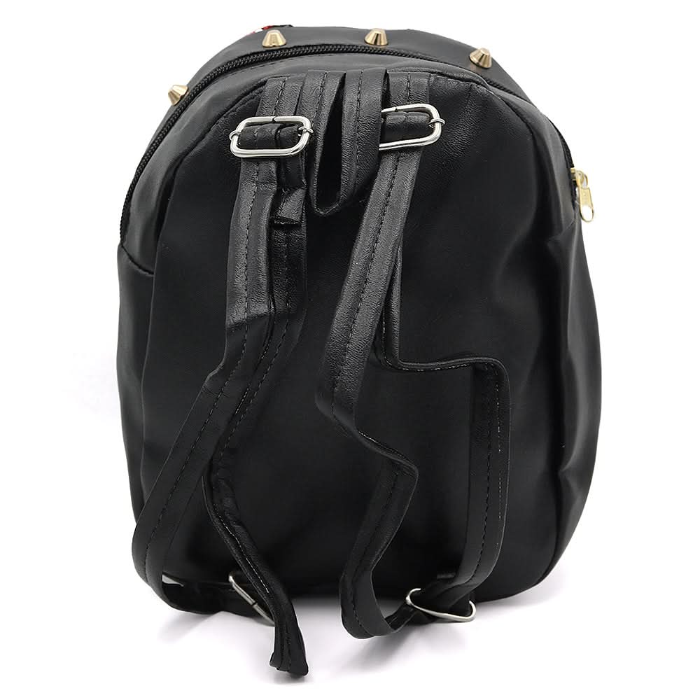 Girls Backpack 7572F - Black, Kids, School And Laptop Bags, Chase Value, Chase Value