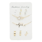 Women's Locket Ear Tops & Ring (AY-86) - Golden, Women, Earrings & Tops, Chase Value, Chase Value