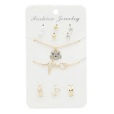 Women's Locket Ear Tops & Ring (AY-86) - Golden, Women, Earrings & Tops, Chase Value, Chase Value
