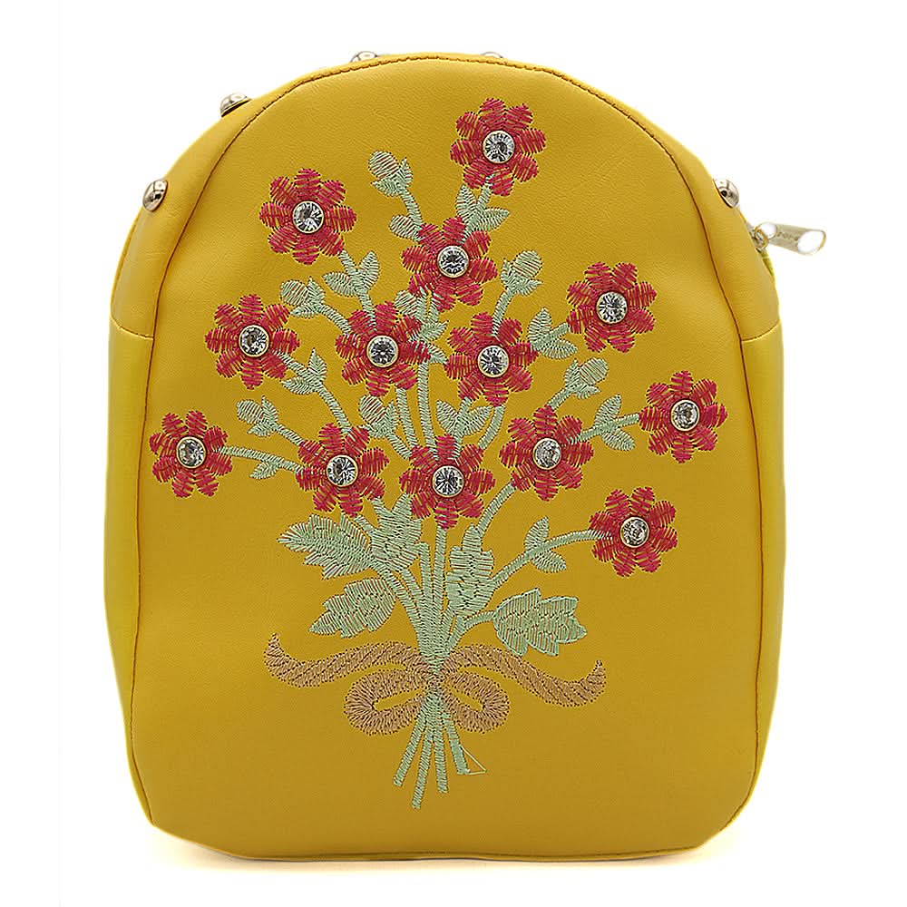 Girls Backpack 7572C - Yellow, Kids, Kids Bags, Chase Value, Chase Value