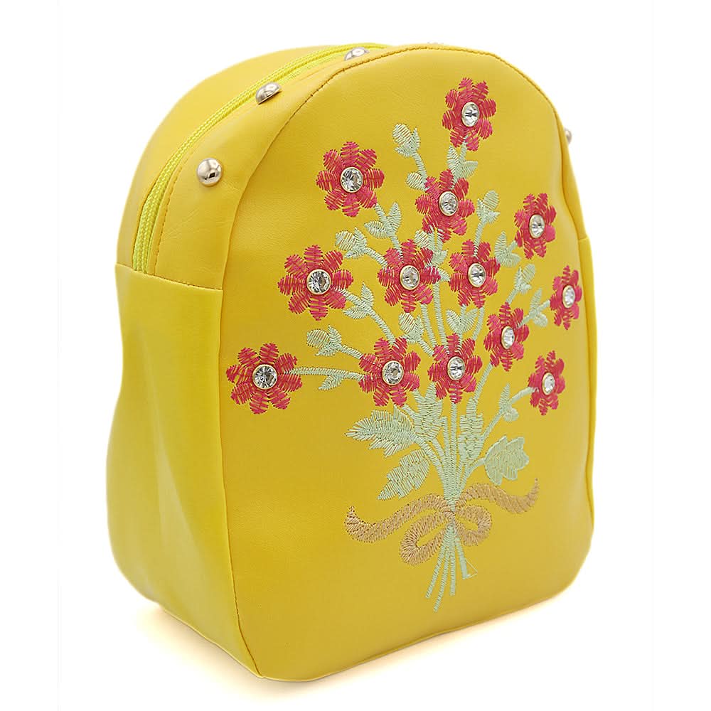 Girls Backpack 7572C - Yellow, Kids, Kids Bags, Chase Value, Chase Value