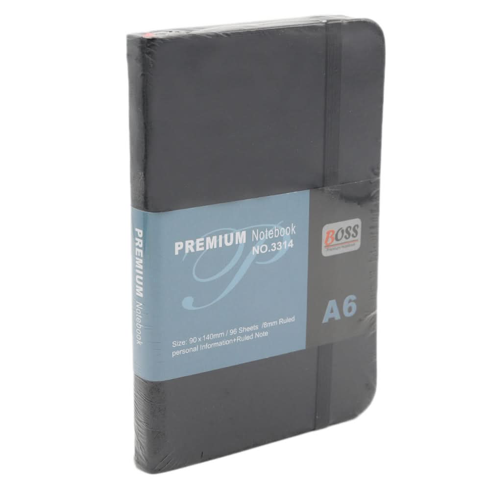 Office Notebook A6 90x140mm - Black, Kids, Pencil Boxes And Stationery Sets, Chase Value, Chase Value