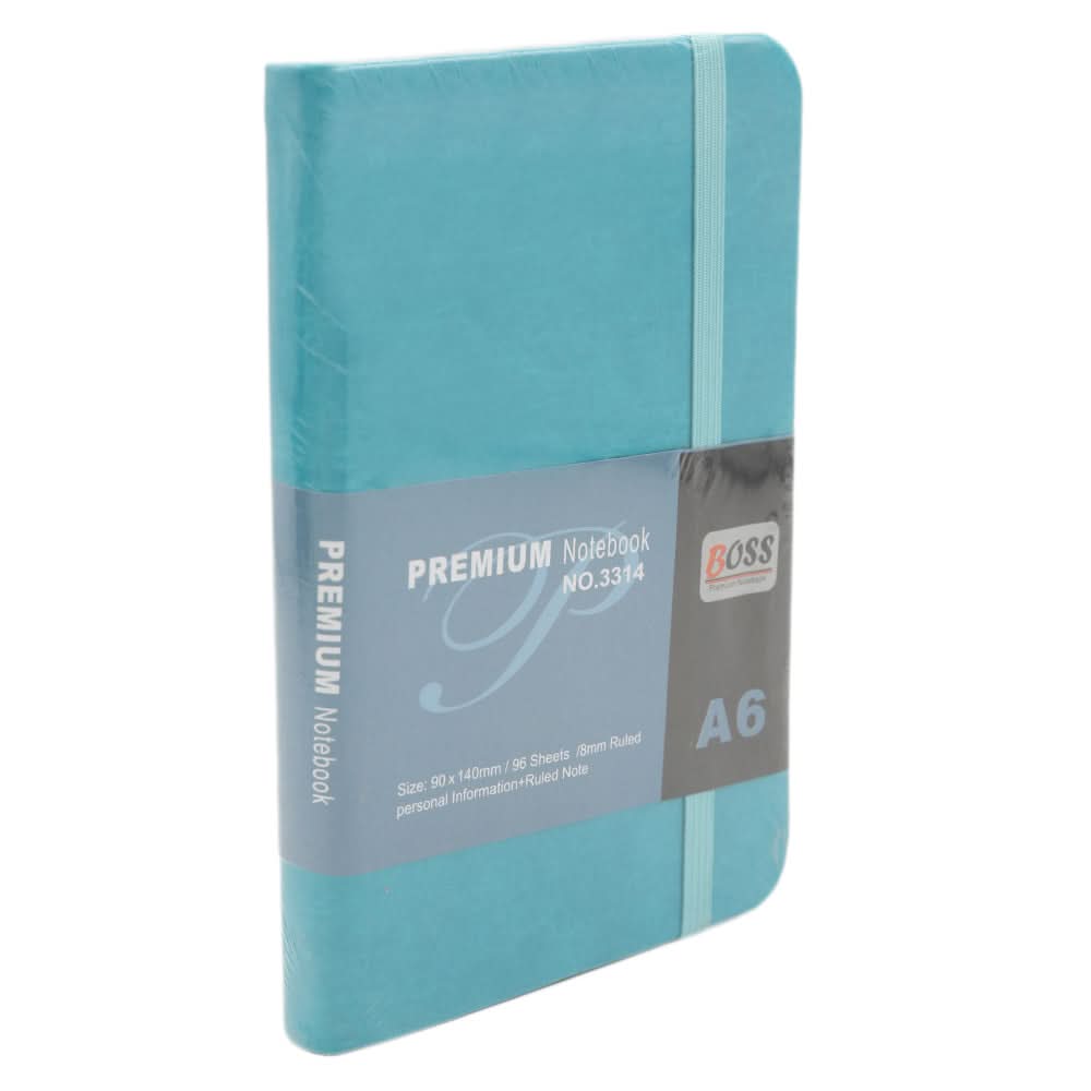 Office Notebook A6 90x140mm - Cyan, Kids, Pencil Boxes And Stationery Sets, Chase Value, Chase Value