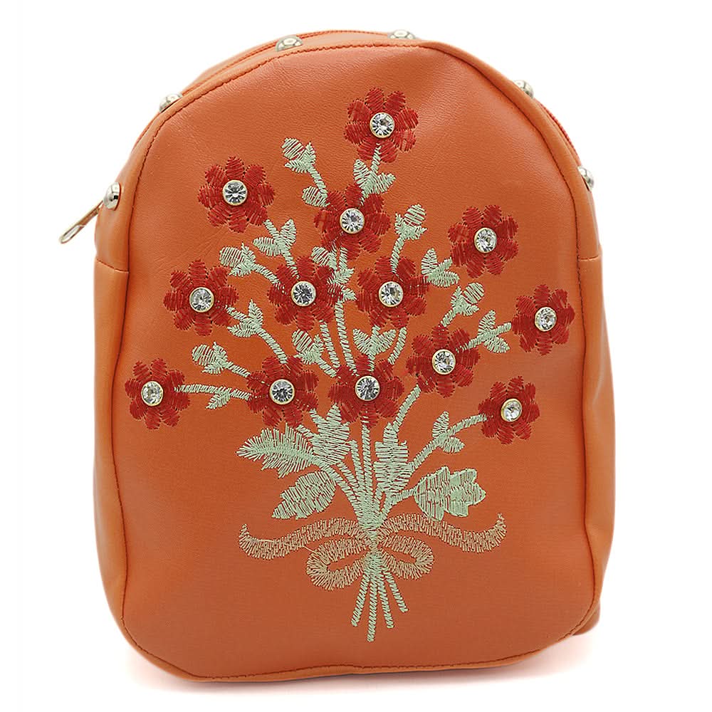 Girls Backpack 7572C - Orange, Kids, Kids Bags, Chase Value, Chase Value