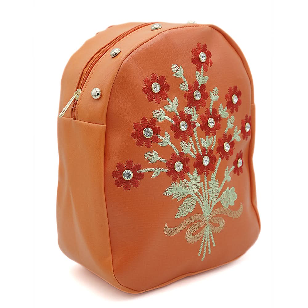 Girls Backpack 7572C - Orange, Kids, Kids Bags, Chase Value, Chase Value