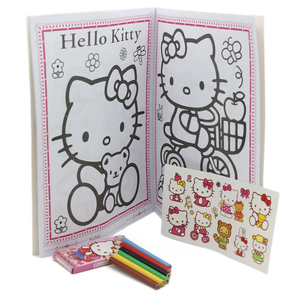 Coloring Book Set - Pink, Kids, Pencil Boxes And Stationery Sets, Chase Value, Chase Value