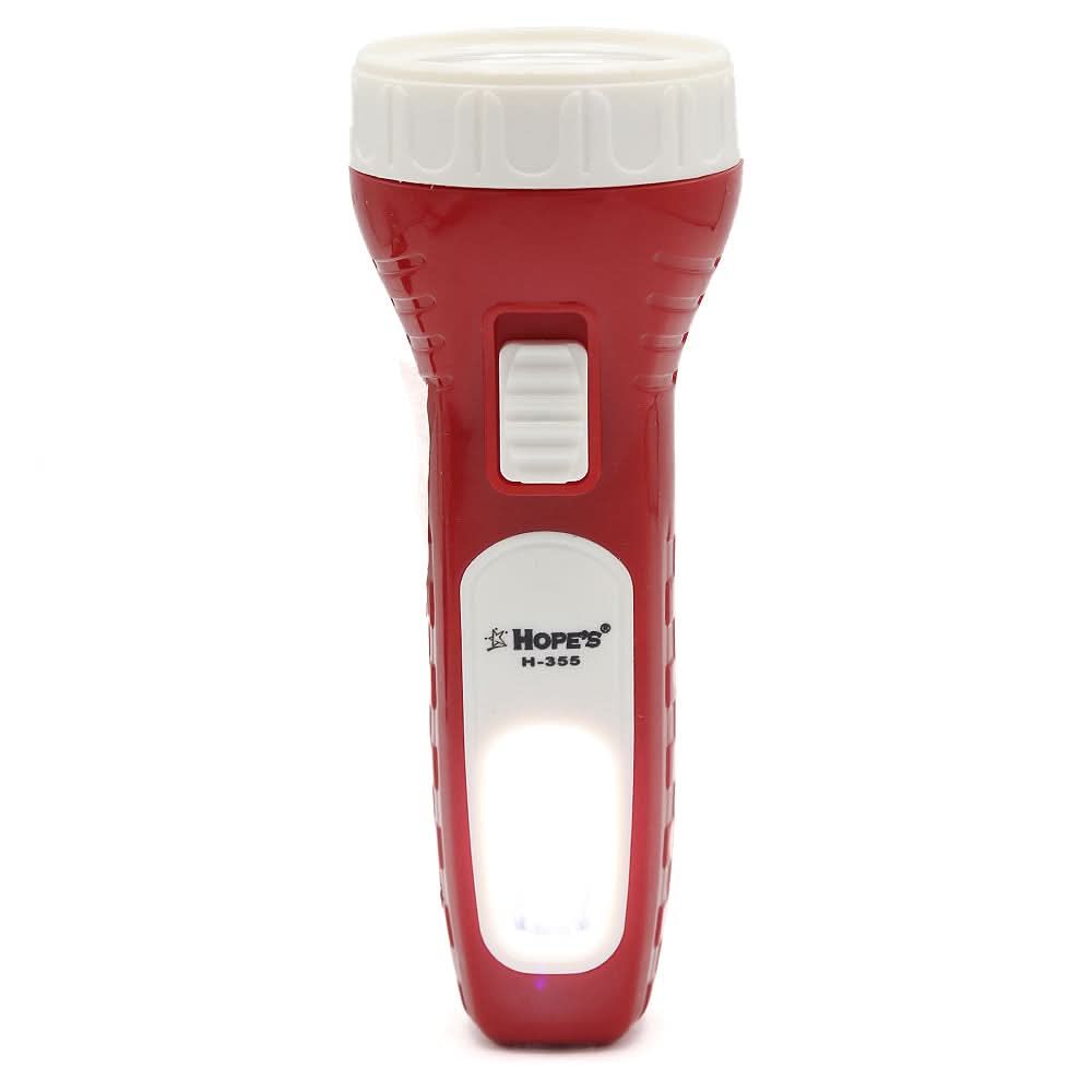 Hopes 2 LED Torch H-355 - Maroon, Home & Lifestyle, Emergency Lights & Torch, Chase Value, Chase Value