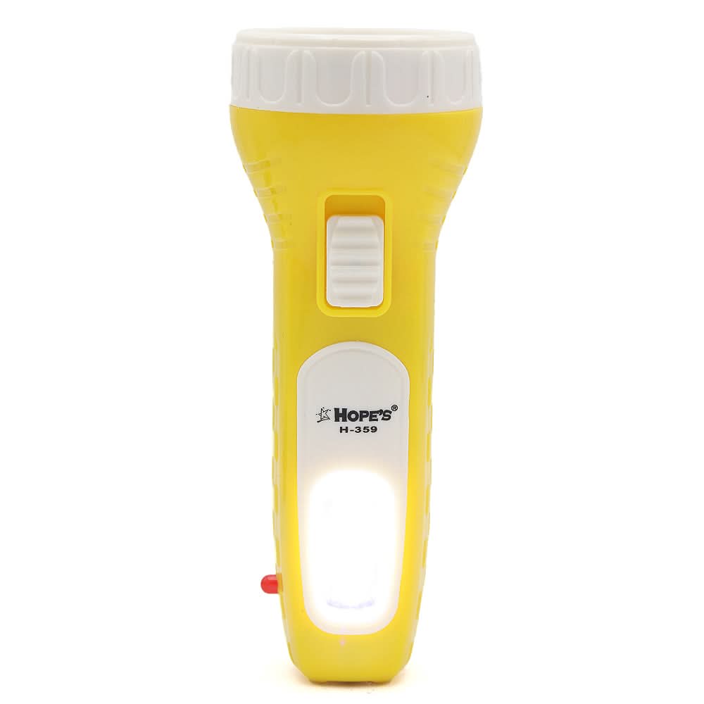 Hopes 1 LED Torch H-359 - Yellow, Home & Lifestyle, Emergency Lights & Torch, Chase Value, Chase Value
