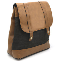 Girls Fancy Backpack H-93 - Brown & Coffee, Kids, Kids Bags, Chase Value, Chase Value