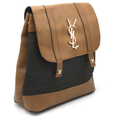 Girls Fancy Backpack H-93 - Brown & Coffee, Kids, Kids Bags, Chase Value, Chase Value