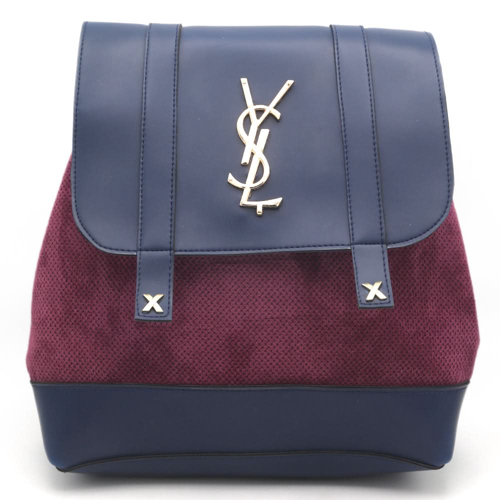 Girls Fancy Backpack H-93 - Navy Blue & Pink, Kids, Kids Bags, Chase Value, Chase Value