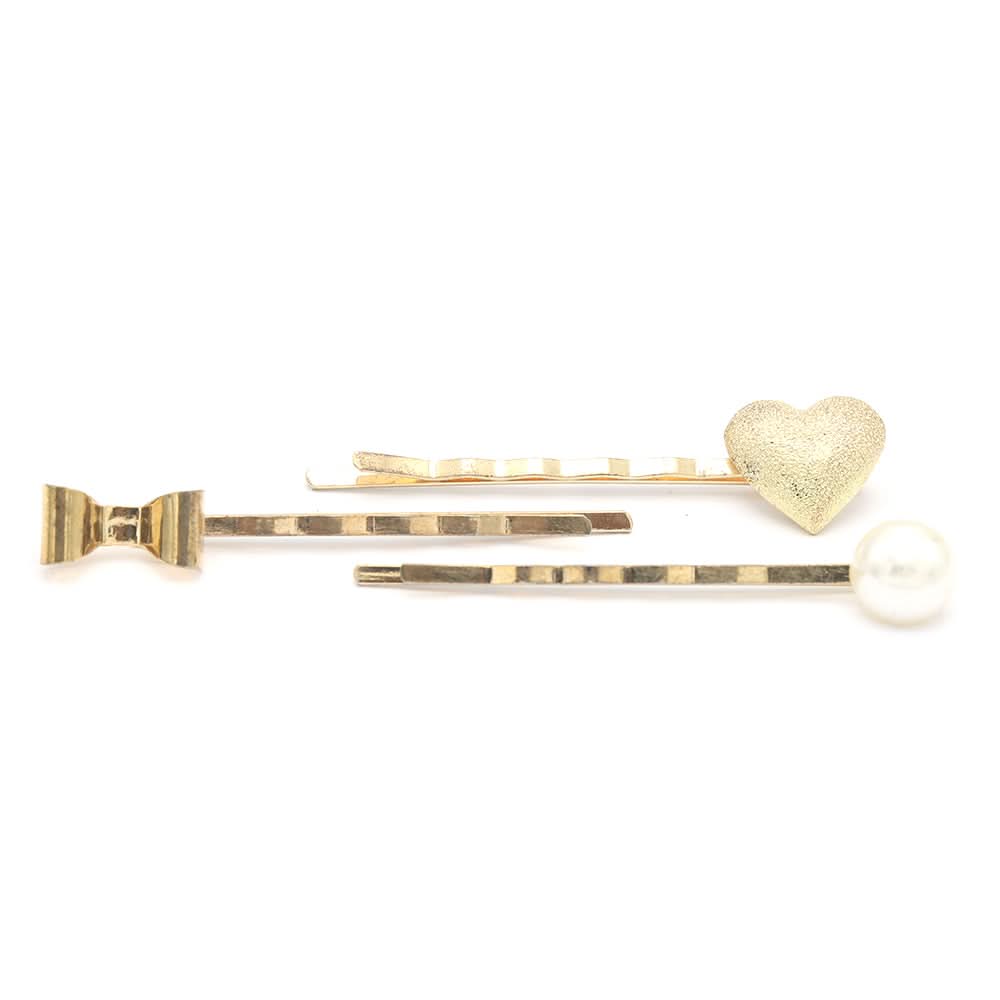 Hair Pin & Clip (AY-1) - Golden, Women, Hair And Head Jewellery, Chase Value, Chase Value