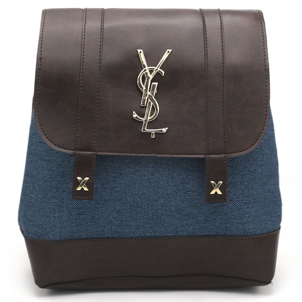 Girls Fancy Backpack H-93 - Coffee & Sea Green, Kids, Kids Bags, Chase Value, Chase Value