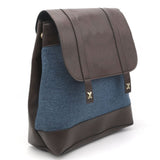 Girls Fancy Backpack H-93 - Coffee & Sea Green, Kids, Kids Bags, Chase Value, Chase Value