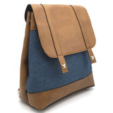 Girls Fancy Backpack H-93 - Brown & Sea Green, Kids, Kids Bags, Chase Value, Chase Value