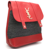 Girls Fancy Backpack H-93 - Red & Grey, Kids, Kids Bags, Chase Value, Chase Value