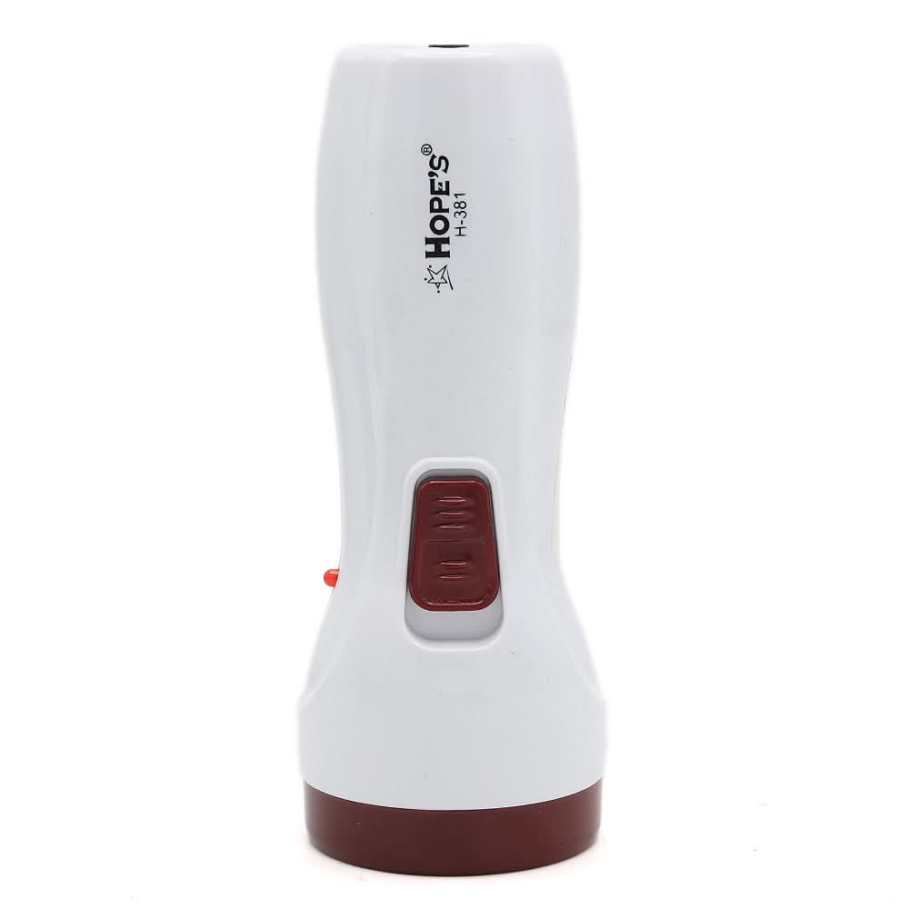 Hopes 1 LED Torch H-381 - Maroon, Home & Lifestyle, Emergency Lights & Torch, Chase Value, Chase Value