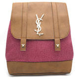 Girls Fancy Backpack H-93 - Brown & Pink, Kids, Kids Bags, Chase Value, Chase Value