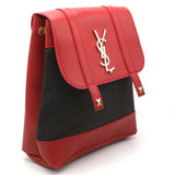 Girls Fancy Backpack H-93 - Red & Coffee, Kids, Kids Bags, Chase Value, Chase Value