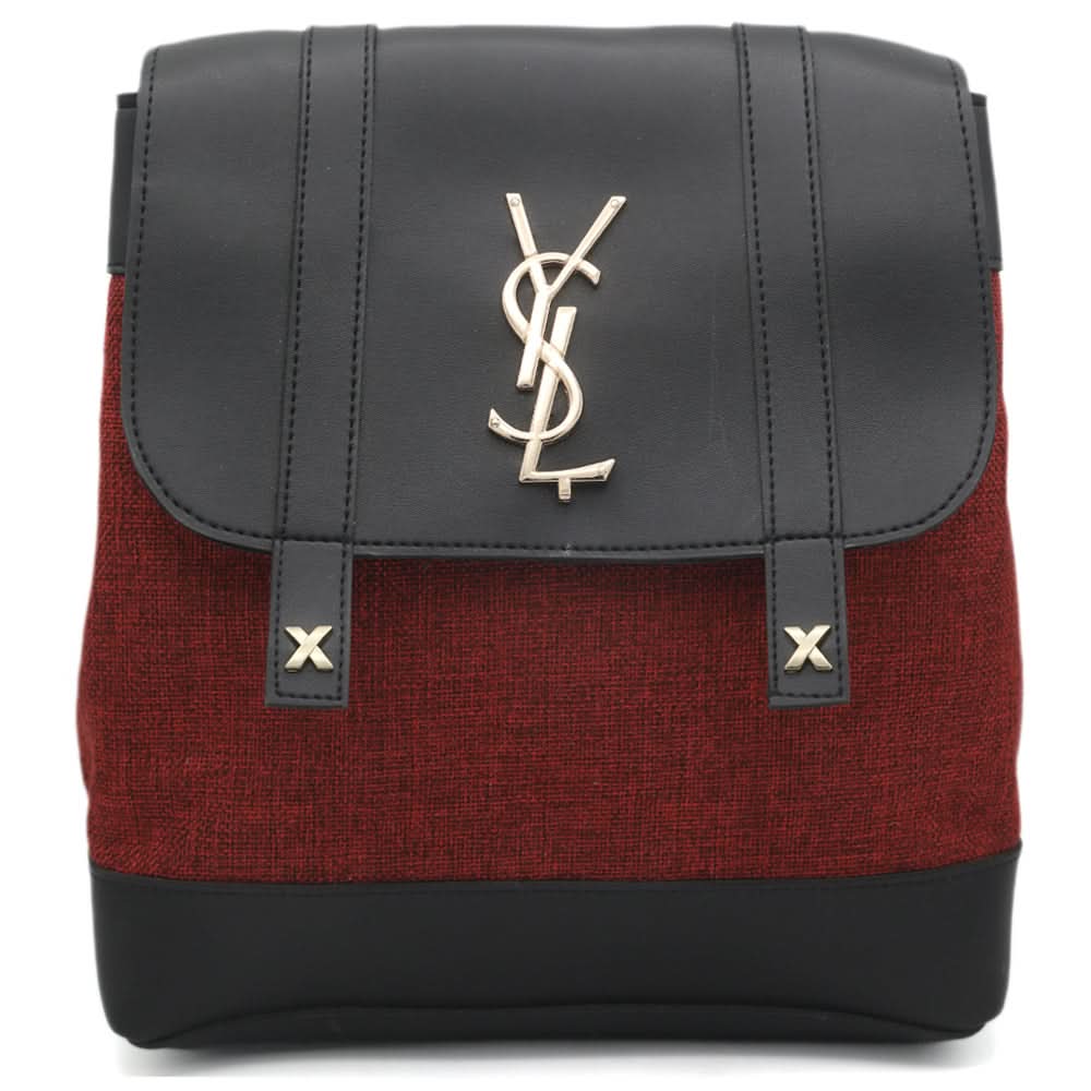 Girls Fancy Backpack H-93 - Black & Red, Kids, Kids Bags, Chase Value, Chase Value