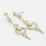 Women's American Diamond Ear Jhumki - Golden, Women, Earrings & Tops, Chase Value, Chase Value