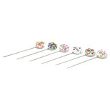 Scarf Pin 6Pc Card - Multi, Women, Scarf Pins & Brooches, Chase Value, Chase Value