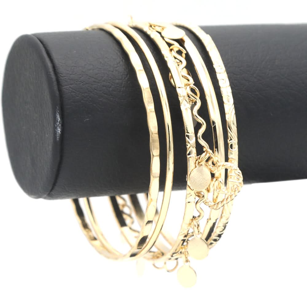 Women's Bangle - Golden, Women, Bangles & Bracelets, Chase Value, Chase Value