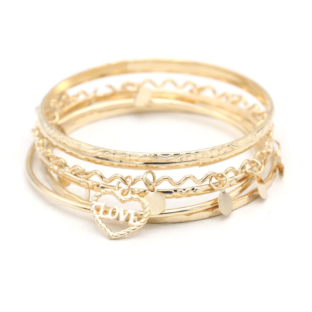 Women's Bangle - Golden, Women, Bangles & Bracelets, Chase Value, Chase Value