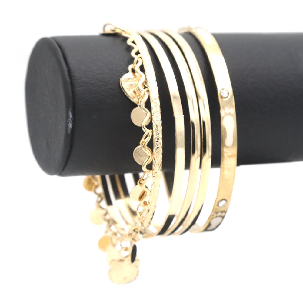 Women's Bangle - Golden, Women, Bangles & Bracelets, Chase Value, Chase Value