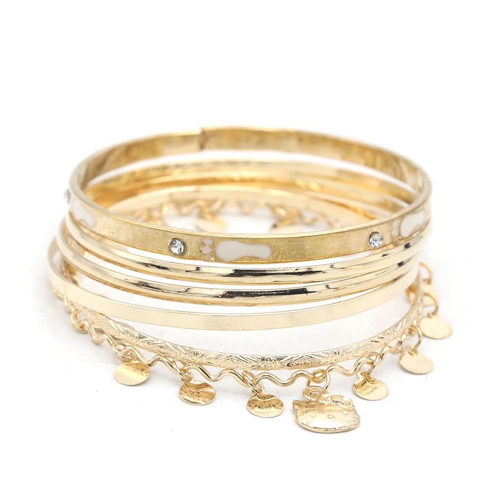 Women's Bangle - Golden, Women, Bangles & Bracelets, Chase Value, Chase Value