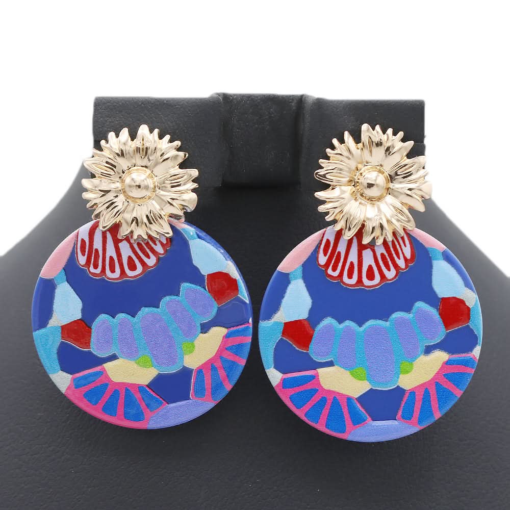 Fancy Earing - Blue, Women, Earrings & Tops, Chase Value, Chase Value