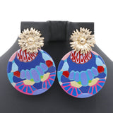 Fancy Earing - Blue, Women, Earrings & Tops, Chase Value, Chase Value