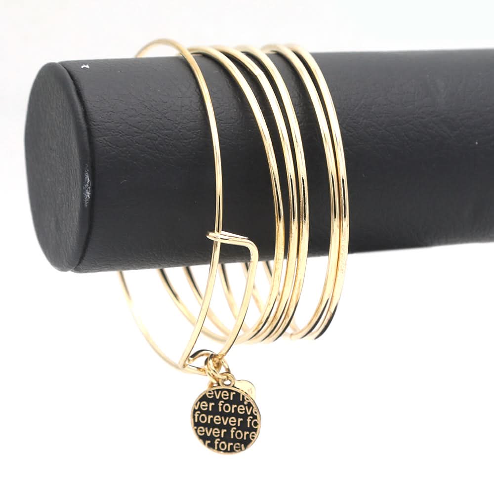 Women's Bangle - Golden, Women, Bangles & Bracelets, Chase Value, Chase Value