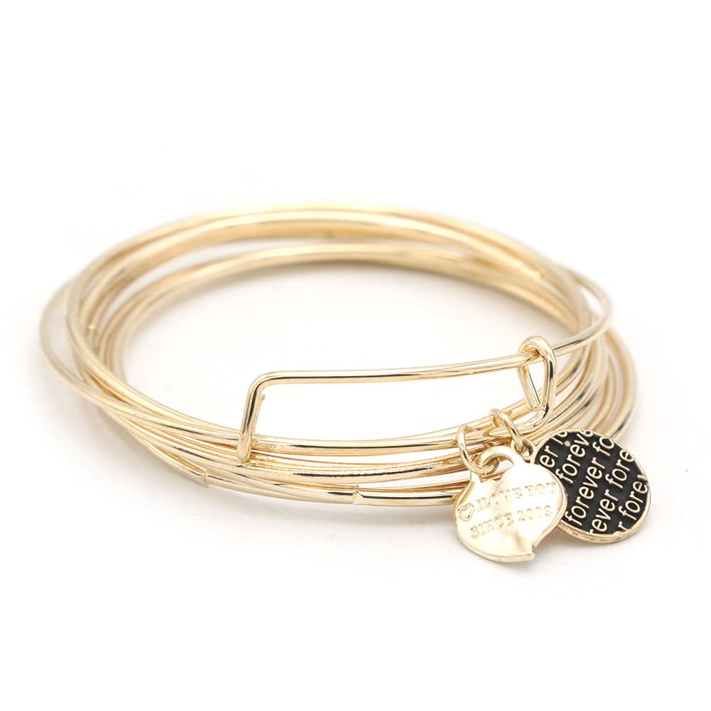 Women's Bangle - Golden, Women, Bangles & Bracelets, Chase Value, Chase Value