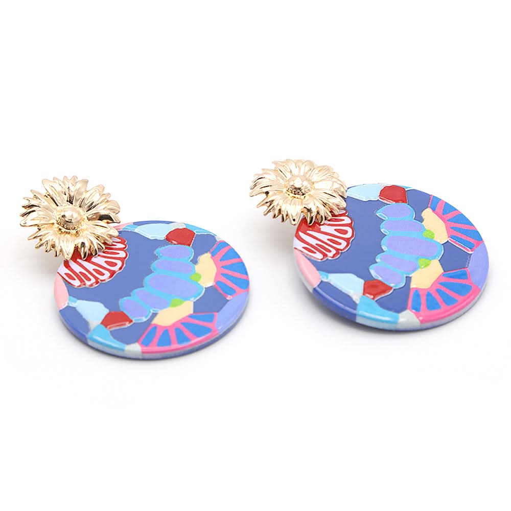 Fancy Earing - Blue, Women, Earrings & Tops, Chase Value, Chase Value