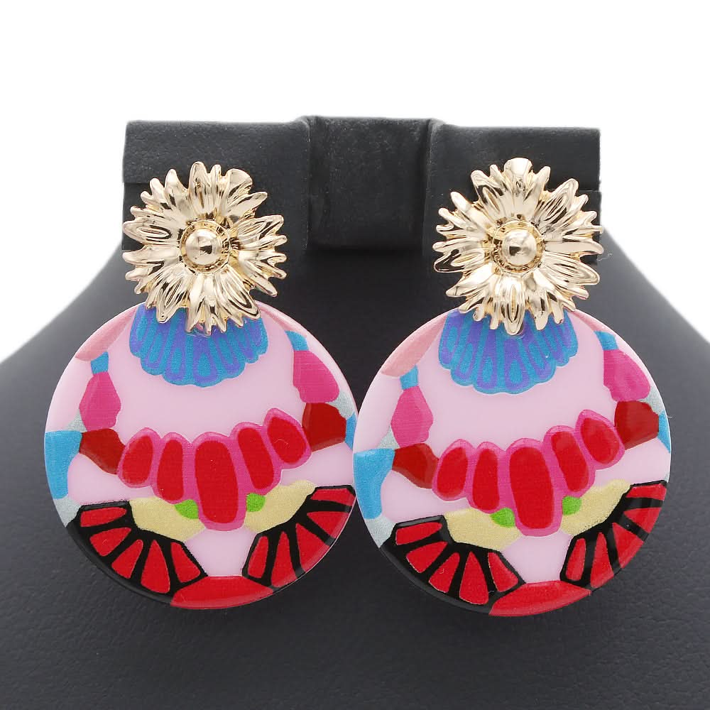 Fancy Earing - Pink, Women, Earrings & Tops, Chase Value, Chase Value
