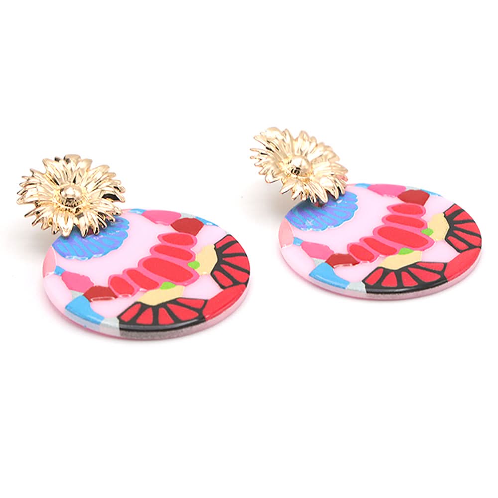 Fancy Earing - Pink, Women, Earrings & Tops, Chase Value, Chase Value