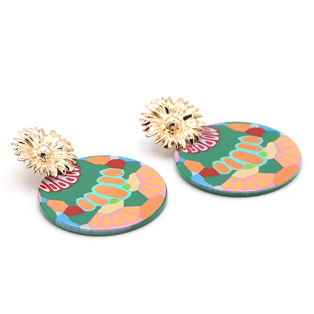 Fancy Earing - Green, Women, Earrings & Tops, Chase Value, Chase Value