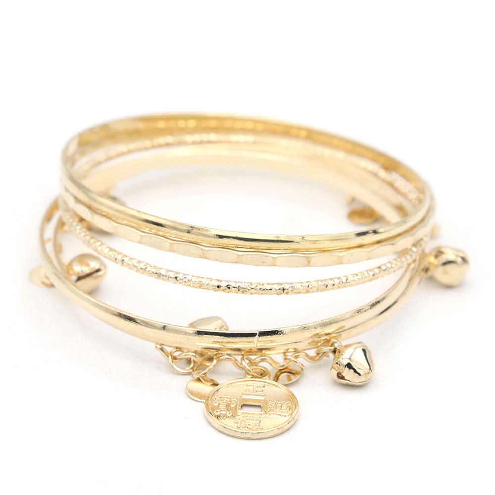 Women's Bangle - Golden, Women, Bangles & Bracelets, Chase Value, Chase Value
