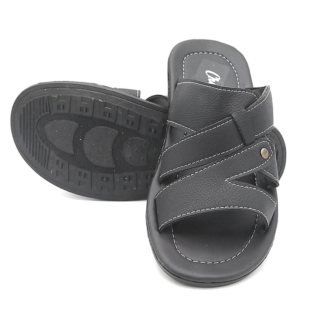 Men's Slippers C23 - Black, Men, Slippers, Chase Value, Chase Value