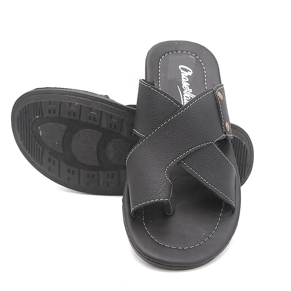 Men's Slippers C24 - Black, Men, Slippers, Chase Value, Chase Value