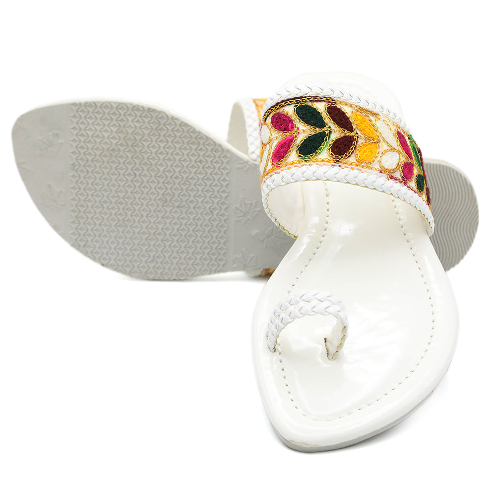 Girls Slipper - White, Kids, Girls Slippers, Chase Value, Chase Value
