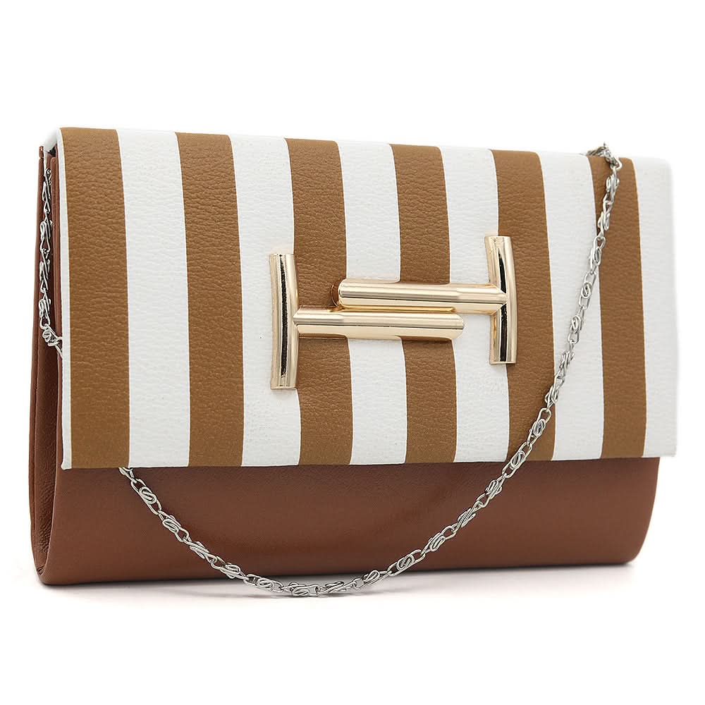 Women's Clutch K-2028 - Brown, Women, Clutches, Chase Value, Chase Value
