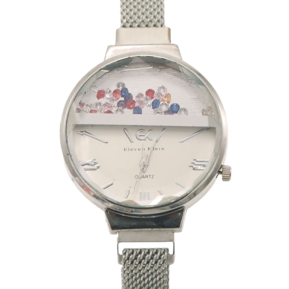 Women's Magnet Watch - Silver-White, Women Watches, Chase Value, Chase Value