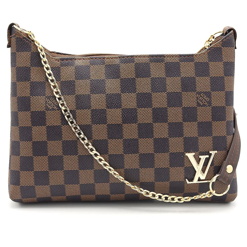 Women's Clutch K-2555 - Brown, Women, Clutches, Chase Value, Chase Value
