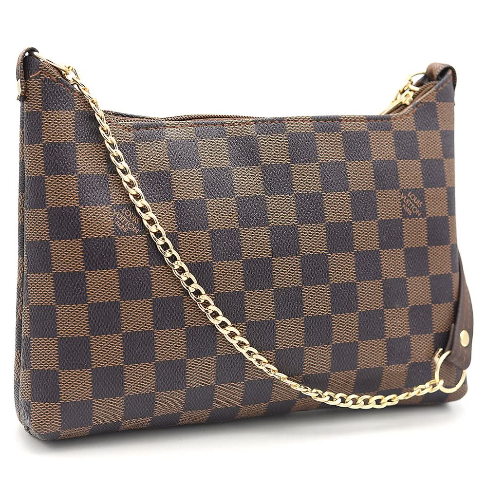 Women's Clutch K-2555 - Brown, Women, Clutches, Chase Value, Chase Value