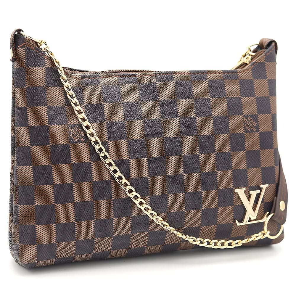 Women's Clutch K-2555 - Brown, Women, Clutches, Chase Value, Chase Value