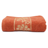 Embossed Flower Bath Towel - Orange, Home & Lifestyle, Bath Towels, Chase Value, Chase Value