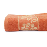 Embossed Flower Bath Towel - Orange, Home & Lifestyle, Bath Towels, Chase Value, Chase Value