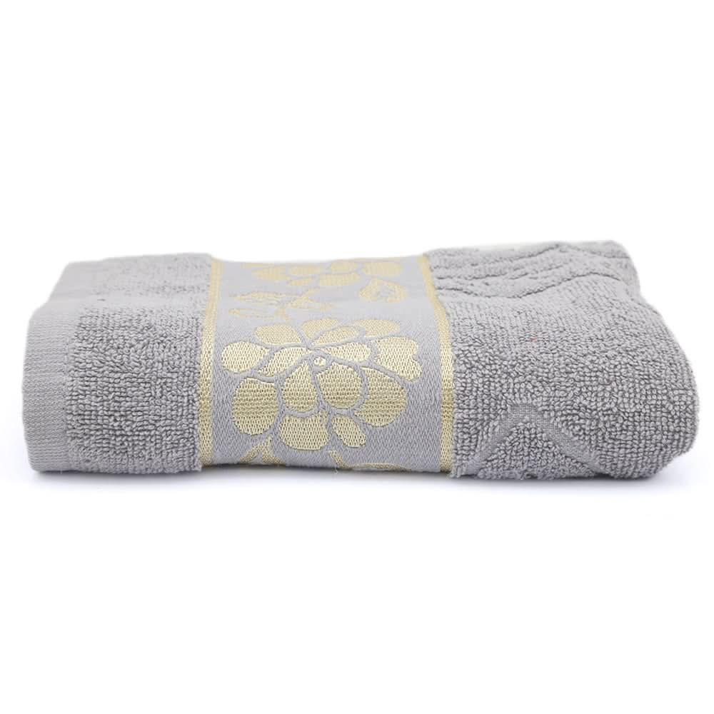 Embossed Flower Bath Towel - Light Grey, Home & Lifestyle, Bath Towels, Chase Value, Chase Value